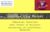Japanese Wine Market Sebastian Teunissen Haas School of Business University of California, Berkeley.