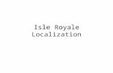 Isle Royale Localization. Surface Air Temperatures Winter temperatures are less severe when waters are open due to relatively warm surface waters Island.