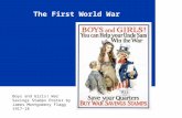 The First World War Boys and Girls! War Savings Stamps Poster by James Montgomery Flagg 1917-18.