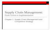 Supply Chain Management: From Vision to Implementation Chapter 1: Supply Chain Management and Competitive Strategy.