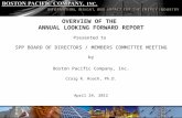 BOSTON PACIFIC COMPANY, INC. OVERVIEW OF THE ANNUAL LOOKING FORWARD REPORT Presented to SPP BOARD OF DIRECTORS / MEMBERS COMMITTEE MEETING by Boston Pacific.
