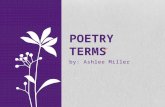 POETRY TERMS by: Ashlee Miller. ~antimetabole~  the repetition of words in successive clauses, but in transposed grammatical order  ex. "I know what.