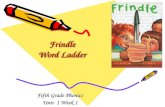 Frindle Word Ladder Fifth Grade Phonics Unit 1 Week 1.