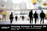 1 | © 2013 Infoblox Inc. All Rights Reserved. Securing External & Internal DNS Edward O’Connell | Sr. Product Marketing Manager February 2014.