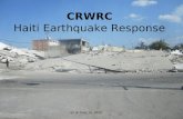 CRWRC Haiti Earthquake Response as of June 14, 2010.