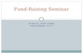 ALBANY, NEW YORK NOVEMBER 16-17 Fund-Raising Seminar.