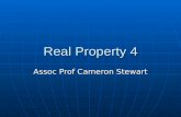 Real Property 4 Assoc Prof Cameron Stewart. Registration Systems Problems with fraudulent transactions in the early colony Problems with fraudulent transactions.