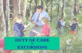 DUTY OF CARE &EXCURSIONS &EXCURSIONS. Excursions ……. after the Coroner’s Findings.