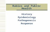 Rabies and Public Health History Epidemiology Pathogenesis Response.