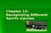Chapter 13: Recognizing Different Sports Injuries.