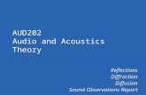 Reflections Diffraction Diffusion Sound Observations Report AUD202 Audio and Acoustics Theory.