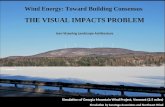 Simulation of Georgia Mountain Wind Project, Vermont (2.5 miles) Simulation by Saratoga Associates and Northeast Wind Wind Energy: Toward Building Consensus.