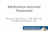 Medication Assisted Treatment Michael Palladini, RPh MBA CAC info@drugsofabuse.net.