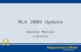 MLA 2009 Update Amanda Makula Library What has changed? Works Cited entries Paper formatting (margins, headings, etc.) and in-text citations remain the.