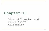 11-1 Chapter 11 Diversification and Risky Asset Allocation.