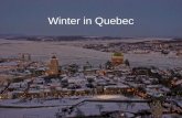 Winter in Quebec LIGHTS OF THE CITY AND COUNTRYSIDE.