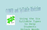 Using the Six Syllable Types to Help Students Unlock Words.