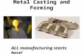 Metal Casting and Forming ALL manufacturing starts here!