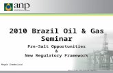 2010 Brazil Oil & Gas Seminar Magda Chambriard Director Brazilian Petroleum Agency Pre-Salt Opportunities & New Regulatory Framework.
