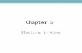 Chapter 5 Electrons in Atoms. Section 1 Light and Quantized Energy.