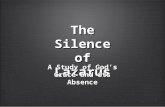 The Silence of Lazarus A Study of God’s Grace and its Absence.