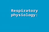 Respiratory physiology:. Respiration Ventilation: Movement of air into and out of lungs Ventilation: Movement of air into and out of lungs External respiration: