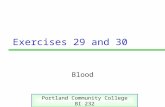 Exercises 29 and 30 Blood Portland Community College BI 232.