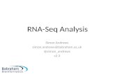 RNA-Seq Analysis Simon Andrews simon.andrews@babraham.ac.uk @simon_andrews v2.3.