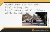 NCHRP Project 03-100: Evaluating the Performance of Corridors with Roundabouts Photo: Lee Rodegerdts.