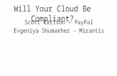 Will Your Cloud Be Compliant? Scott Carlson – PayPal Evgeniya Shumakher - Mirantis.