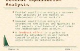 Chapter 16Slide 1 General Equilibrium Analysis Partial equilibrium analysis assumes that activity in one market is independent of other markets. General.