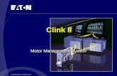 © 2003 Eaton Electric N.V. All rights reserved. Clink II Motor Management System.