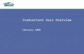 Inadvertent Gain Overview February 2008. 2 2 Introduction Why we are here –Original Inadvertent Gain (IAG) Task Force (2004) Creation of Retail Market.