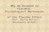 Why We Respond to Placebos: Psychological Mechanisms of the Placebo Effect Prof. Irving Kirsch University of Hull.