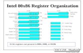 EECC250 - Shaaban #1 lec #19 Winter99 2-3-2000 Intel 80x86 Register Organization 32-bit registers not present in 8086, 8088, or 80286.