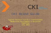 CKI Brand Guide Capital District Circle K International Membership Development & Education Committee July 2014.