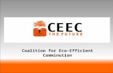 Coalition for Eco-Efficient Comminution. Vision To accelerate implementation of eco-efficient comminution strategies through promotion of research, data.