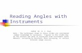 Reading Angles with Instruments ©2010 Dr. B. C. Paul Note – The techniques shown in these slides are considered common knowledge to surveyors. Figures.