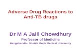 Adverse Drug Reactions to Anti-TB drugs Dr M A Jalil Chowdhury Professor of Medicine Bangabandhu Sheikh Mujib Medical University.