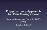 Polypharmacy Approach for Pain Management Tracy M. Hagemann, Pharm.D., FCCP, FPPAG October 5, 2012.