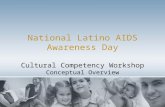 National Latino AIDS Awareness Day Cultural Competency Workshop Conceptual Overview.