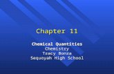 1 Chapter 11 Chemical Quantities Chemistry Tracy Bonza Sequoyah High School.