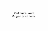 Culture and Organizations. Theories of Organization  A quest for the most efficient way to organize human effort for maximum productivity.  It was Weber,