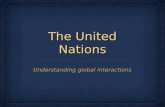 The United Nations Understanding global interactions.
