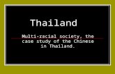 Thailand Multi-racial society, the case study of the Chinese in Thailand.