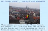 These cities are known as the "Three Flemish Art Cities". All three have many old buildings in the Gothic and Flemish Renaissance (Rococo Baroque) style.