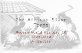 The African Slave Trade Modern World History 10 2009-2010 Androstic.