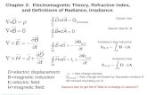 Pat Arnott, ATMS 749 Atmospheric Radiation Transfer Chapter 2: Electromagnetic Theory, Refractive Index, and Definitions of Radiance, Irradiance. Gauss’