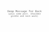 Deep Massage for Back (plus some post. shoulder girdle and neck work)