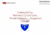 CREST (Community Rehabilitation Enablement & Support Team) CREST Dr Anne Roche Paulina Baird April 2013 Community, Rehabilitation, Enablement, Support.